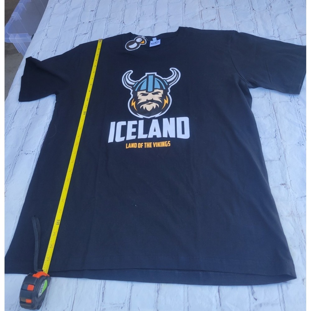 Shop Icelandic Viking Graphic T-Shirt Black Short Sleeve Crewneck New with Tag